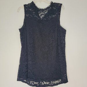 APT 9, L, black lace shirt